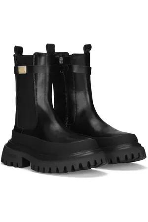 Dolce & Gabbana Regenlaarzen met logoplakkaat