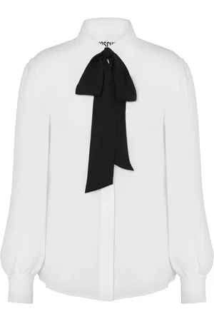 Moschino Blouse met strikkraag
