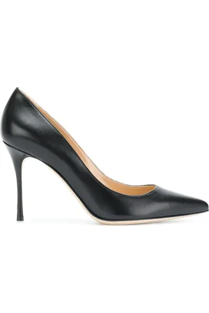 Sergio Rossi Godiva 90 mm pumps met slangenleer