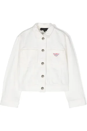 Emporio Armani Spijkerjack met geborduurd logo