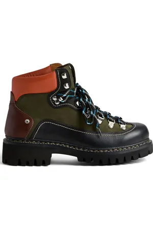 Dsquared2 Panelled leather hiking boots