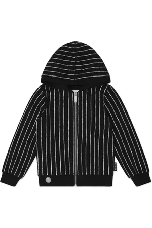 Philipp Plein Hoodie verfraaid met kristallen en rits