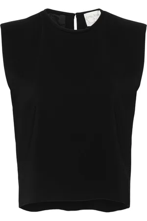 FORTE FORTE Crêpe cropped blouse