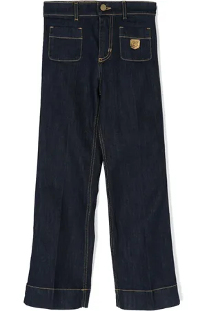 Elisabetta Franchi Jeans met logoplakkaat