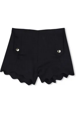 Chloé Linnen shorts met gewelfde rand
