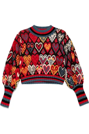 Farm Rio Ikat trui met harten print