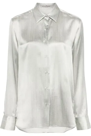 ERMANNO SCERVINO Zijden blouse met geweven print