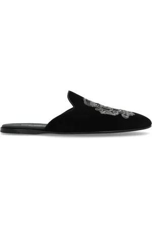 Dolce & Gabbana Slippers met geborduurd logo