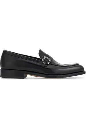 Salvatore Ferragamo Gancini leren mocassins