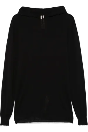 Rick Owens Fijngebreide hoodie