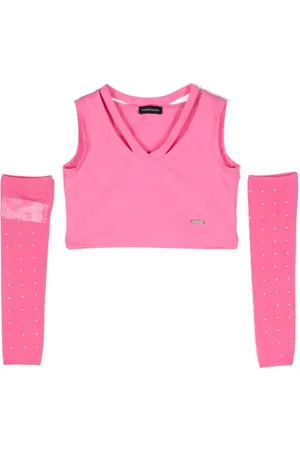MONNALISA Cropped top met stras