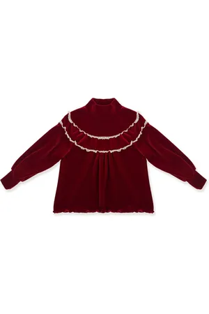 LA STUPENDERIA Fluwelen shirt