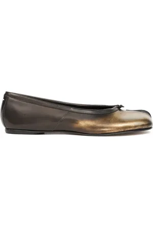 Maison Margiela Tabi leren ballerina