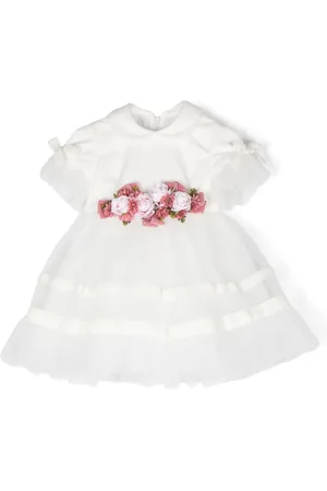 COLORICHIARI Jurk met bloemenpatch