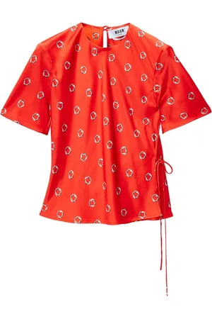 Msgm Gestrikte blouse met grafische print