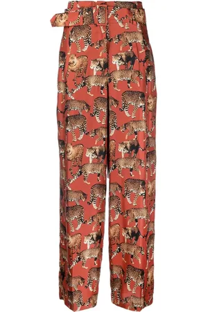 ALBERTO BIANI Broek met dierenprint