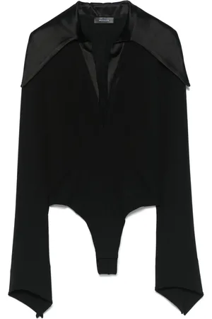 MUGLER Body met spikkelkraag