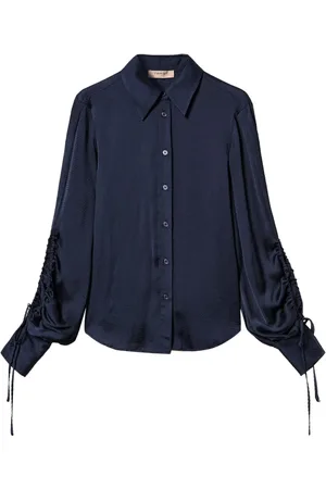 Twin-Set Satijnen blouse met uitgesneden details