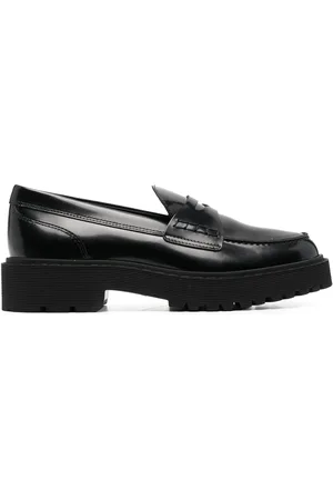 Hogan Penny loafers met plateauzool