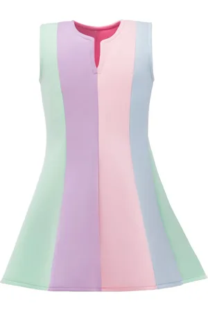 Mimi Tutu Sophie mouwloze jurk met colourblocking