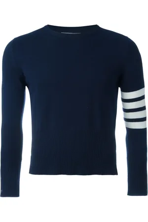 Thom Browne Short Crewneck Pullover With 4