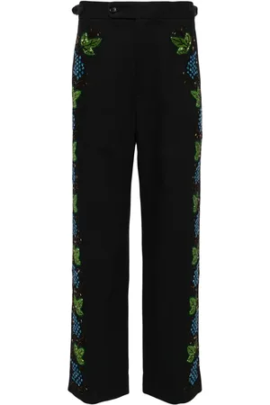 BODE Broek met borduurwerk