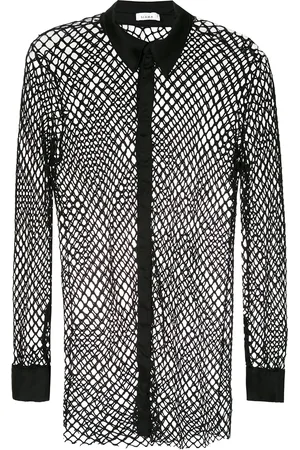 AMIR SLAMA Shirt met mesh
