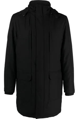 corneliani Gewatteerde jas met hoge hals