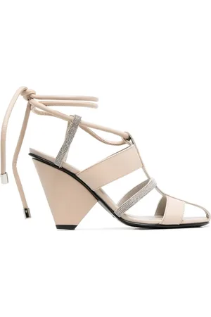 Fabiana Filippi Leren sandalen