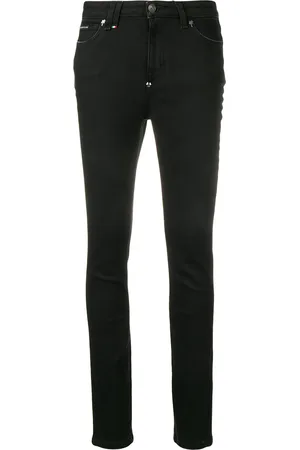 Philipp Plein Gerafelde skinny jeans