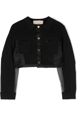 Elisabetta Franchi Cropped shirt met vlakken
