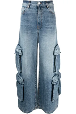 AMIRI Baggy jeans met wijde pijpen