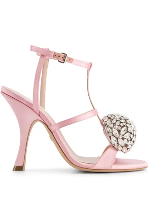 Giambattista Valli 110 mm slingback sandalen verfraaid met kristallen