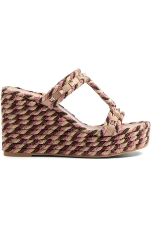 VALENTINO GARAVANI 90 mm Rockstud sandalen met sleehak