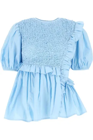 Cecilie Bahnsen Blouse met pofmouwen en ruches