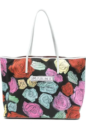 Marni Shopper met bloemenprint