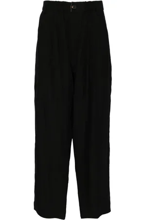 ZIGGY CHEN Linnen broek met wijde pijpen