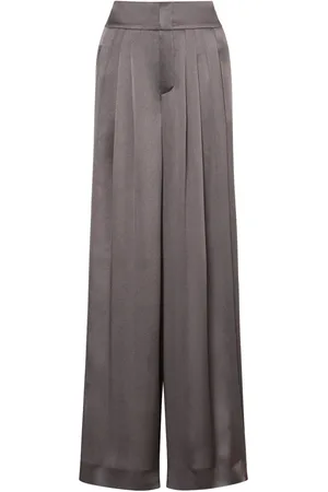 Alberta Ferretti Satijnen palazzo broek
