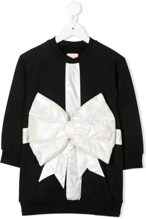 Wauw Capow by Bangbang Sweaterjurk met strikdetail