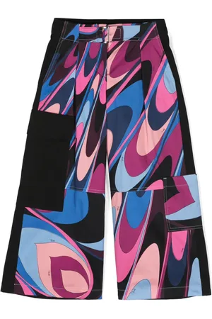 PUCCI Junior Broek met wijde pijpen en Marmo