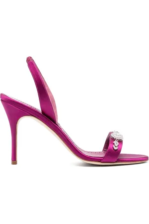 Manolo Blahnik Lamisan 90 mm slingback sandalen