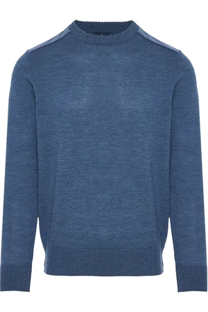 Paul & Shark Wollen trui met logopatch