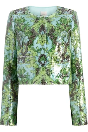 Cinq A Sept Damask Aspen jack met pailletten
