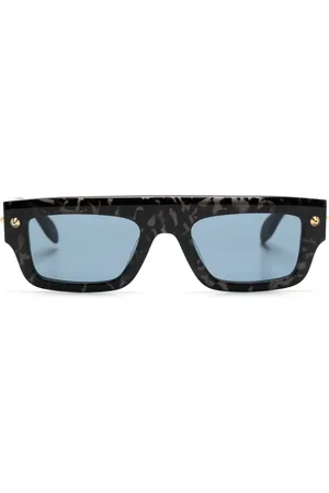 Alexander McQueen Zonnebril met vierkant montuur