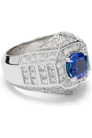 Statement Meaningful Beauty #5 sterling en diamant cocktail ring