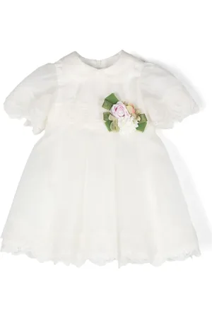 COLORICHIARI Jurk met kanten afwerking