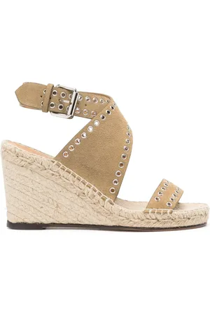 Isabel Marant Iriane 85 mm espadrilles met sleehak