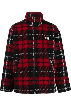 GCDS Bomberjack met tartan ruit en rits