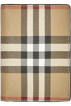 Burberry Vintage check leren portemonnee