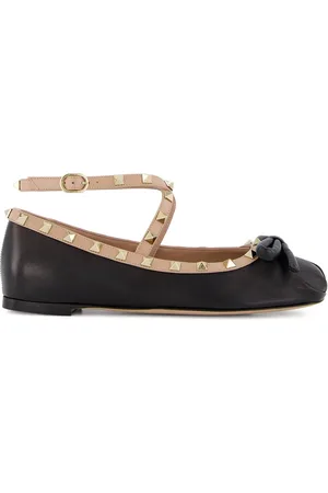 VALENTINO GARAVANI Rockstud leren ballerina
